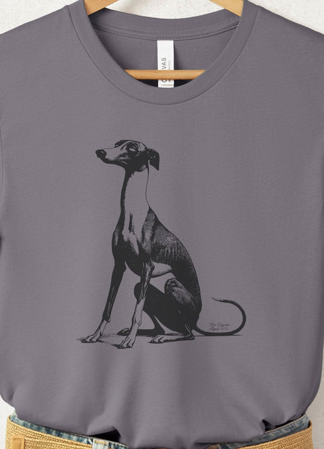 Italian Greyhound Whippet Eye Rolling Disapproving Dog T-Shirt