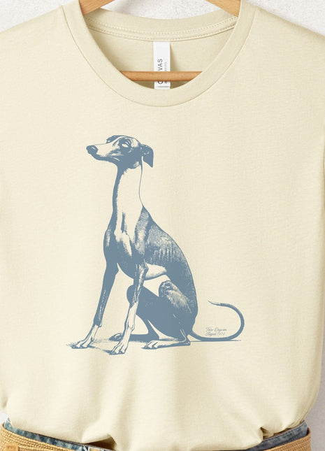 Italian Greyhound Whippet Eye Rolling Disapproving Dog T-Shirt