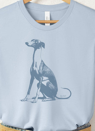 Italian Greyhound Whippet Eye Rolling Disapproving Dog T-Shirt