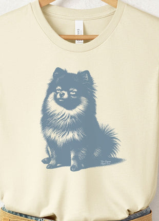 Pomeranian Eye Rolling Disapproving Dog T-Shirt