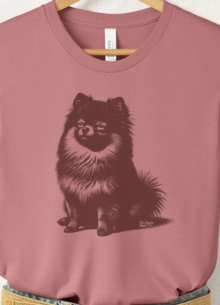 Pomeranian Eye Rolling Disapproving Dog T-Shirt