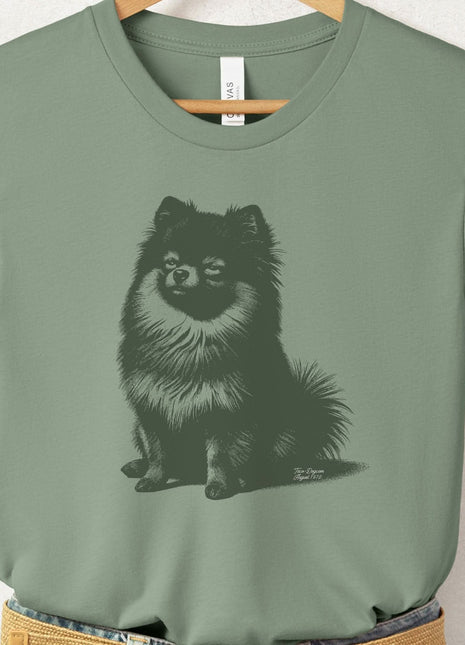 Pomeranian Eye Rolling Disapproving Dog T-Shirt