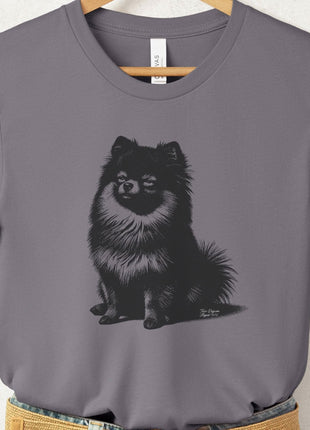 Pomeranian Eye Rolling Disapproving Dog T-Shirt