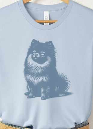 Pomeranian Eye Rolling Disapproving Dog T-Shirt