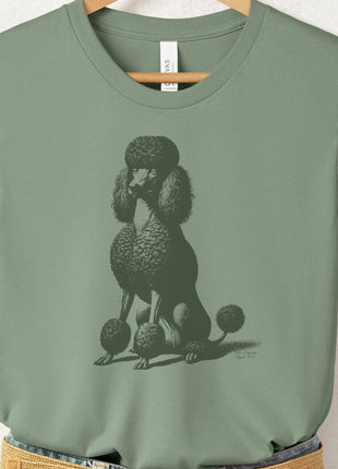 Poodle Eye Rolling Disapproving Dog T-Shirt