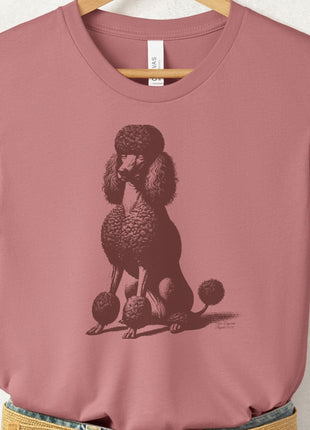 Poodle Eye Rolling Disapproving Dog T-Shirt