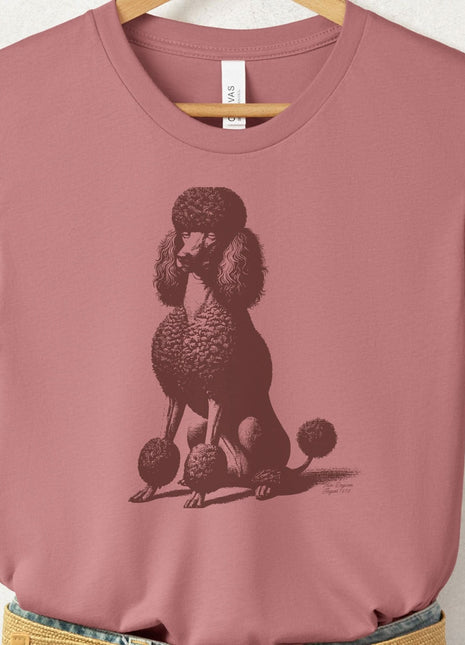 Poodle Eye Rolling Disapproving Dog T-Shirt