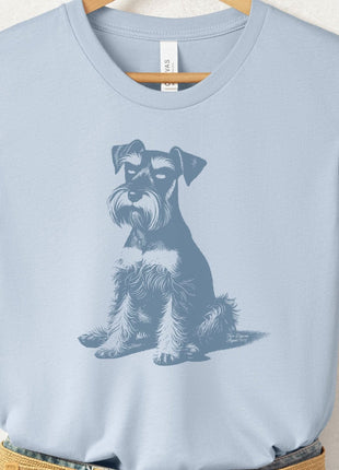 Schnauzer Eye Rolling Disapproving Dog T-Shirt