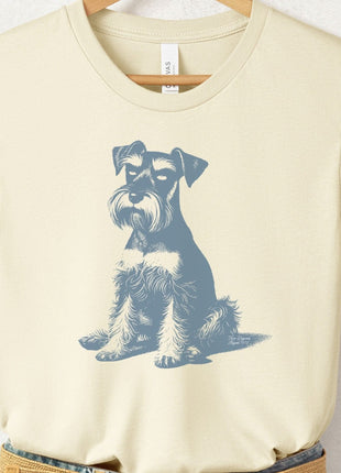 Schnauzer Eye Rolling Disapproving Dog T-Shirt