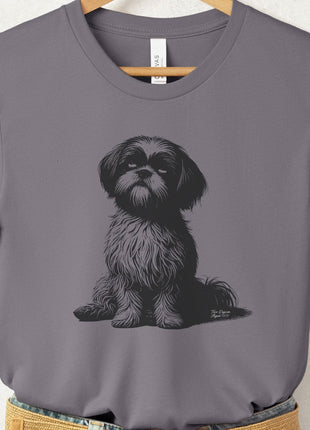 Shih Tzu Eye Rolling Disapproving Dog T-Shirt