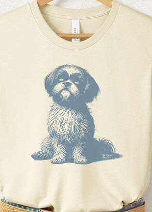 Shih Tzu Eye Rolling Disapproving Dog T-Shirt