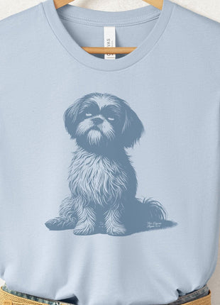 Shih Tzu Eye Rolling Disapproving Dog T-Shirt
