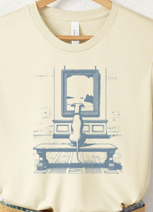 Italian Greyhound Whippet Art Gallery Museum T-Shirt