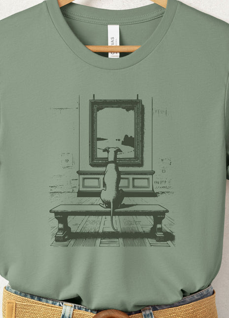 Italian Greyhound Whippet Art Gallery Museum T-Shirt