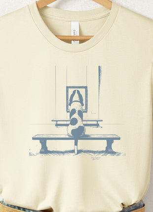 Basset Hound Museum Art Gallery T-Shirt
