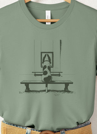 Basset Hound Museum Art Gallery T-Shirt