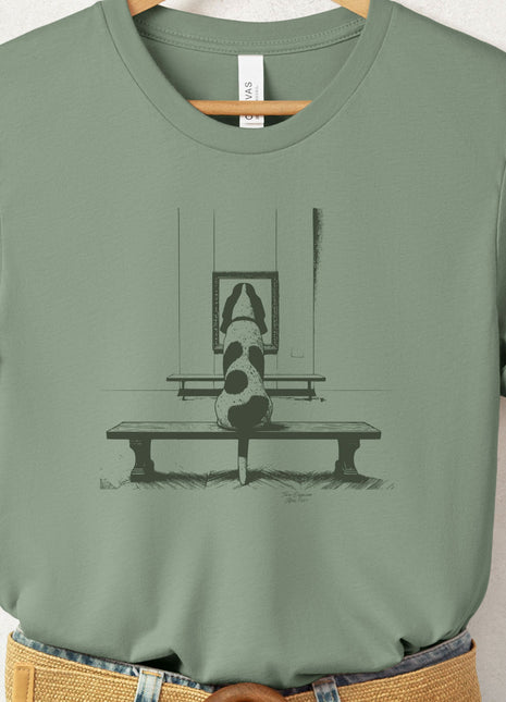 Basset Hound Museum Art Gallery T-Shirt