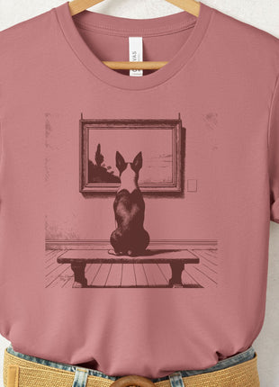 Boston Terrier Museum Art Gallery T-Shirt