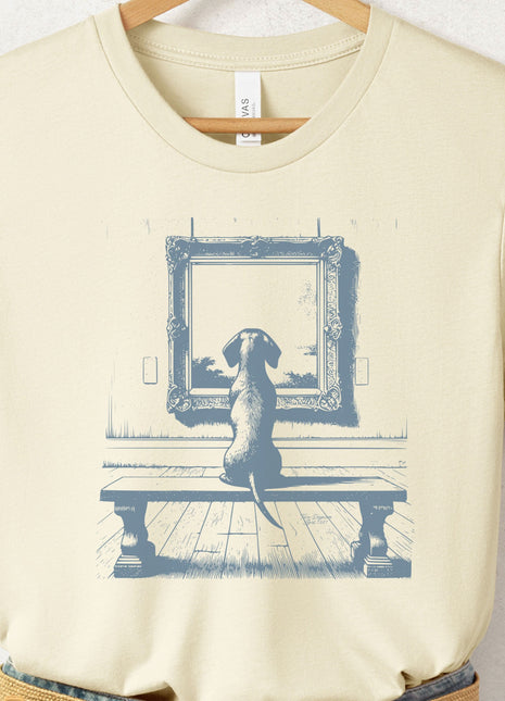 Dachshund Wiener Dog Doxie Sausage Dog Museum Art Gallery T-Shirt