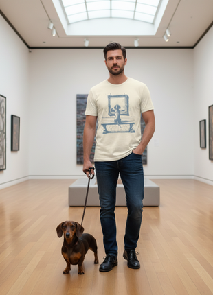 Dachshund Wiener Dog Doxie Sausage Dog Museum Art Gallery T-Shirt