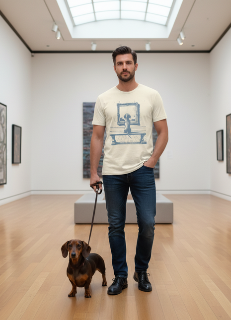 Dachshund Wiener Dog Doxie Sausage Dog Museum Art Gallery T-Shirt