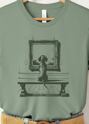 Dachshund Wiener Dog Doxie Sausage Dog Museum Art Gallery T-Shirt