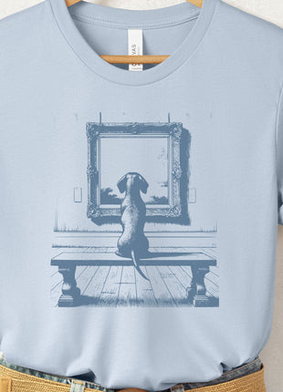 Dachshund Wiener Dog Doxie Sausage Dog Museum Art Gallery T-Shirt