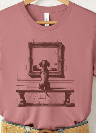 Dachshund Wiener Dog Doxie Sausage Dog Museum Art Gallery T-Shirt