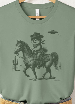 Pomeranian Horseback Cowboy T-Shirt