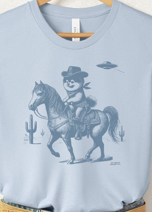 Pomeranian Horseback Cowboy T-Shirt