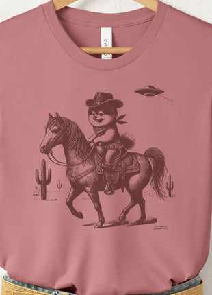 Pomeranian Horseback Cowboy T-Shirt