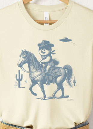 Pomeranian Horseback Cowboy T-Shirt