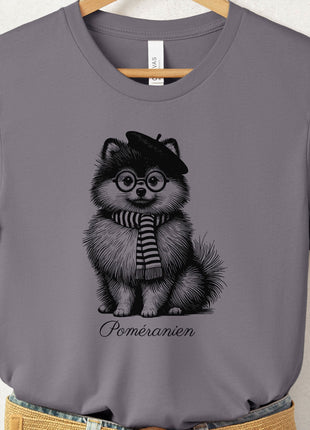 Pomeranian Beret France T-Shirt