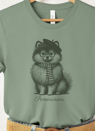 Pomeranian Beret France T-Shirt