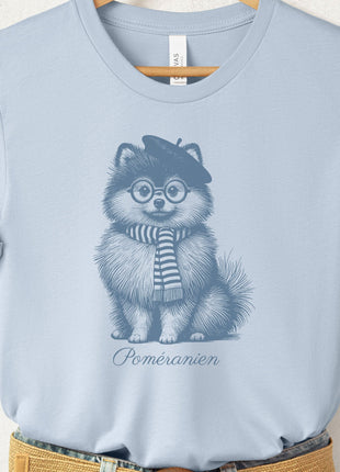 Pomeranian Beret France T-Shirt