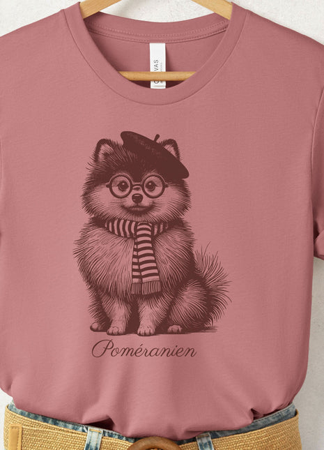 Pomeranian Beret France T-Shirt