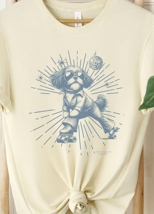 Shih Tzu Roller Disco T-Shirt