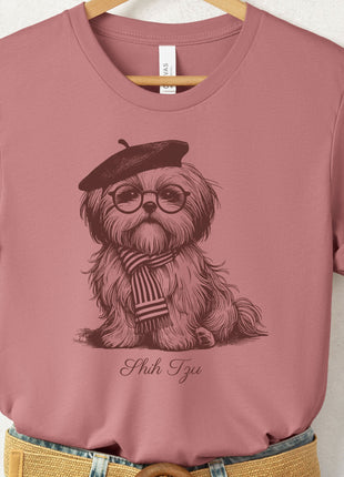 Shih Tzu Beret France T-Shirt