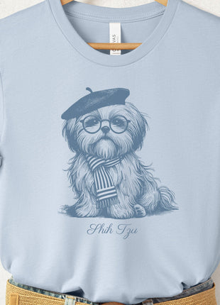 Shih Tzu Beret France T-Shirt