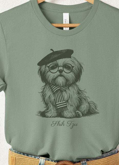 Shih Tzu Beret France T-Shirt
