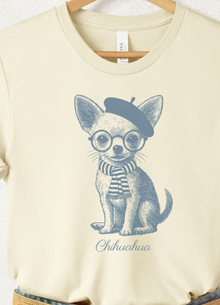Chihuahua Beret France T-Shirt