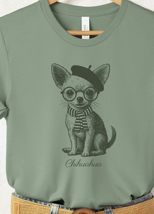 Chihuahua Beret France T-Shirt