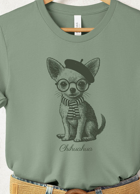 Chihuahua Beret France T-Shirt