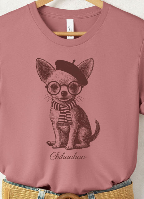 Chihuahua Beret France T-Shirt