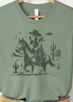 Basset Hound Horseback T-Shirt