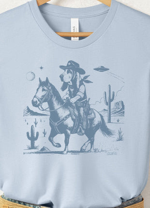 Basset Hound Horseback T-Shirt