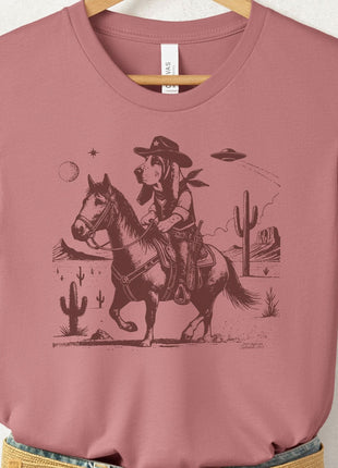 Basset Hound Horseback T-Shirt