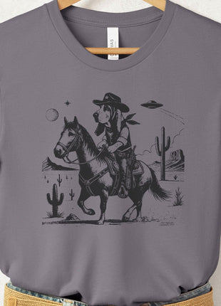 Basset Hound Horseback T-Shirt