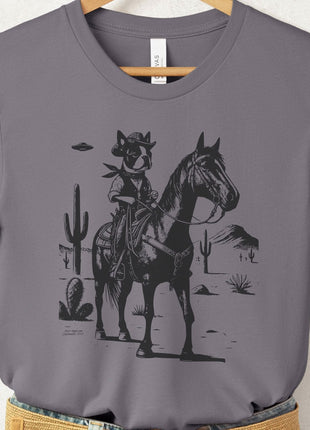 Boston Terrier Horseback T-Shirt