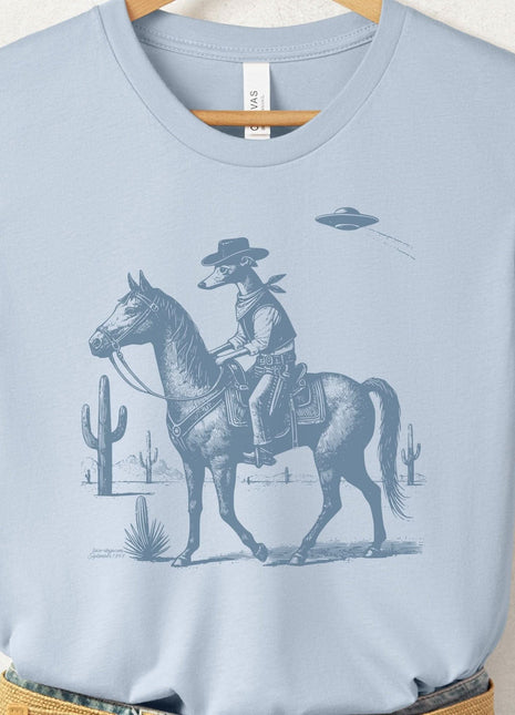 Italian Greyhound Whippet Horseback T-Shirt